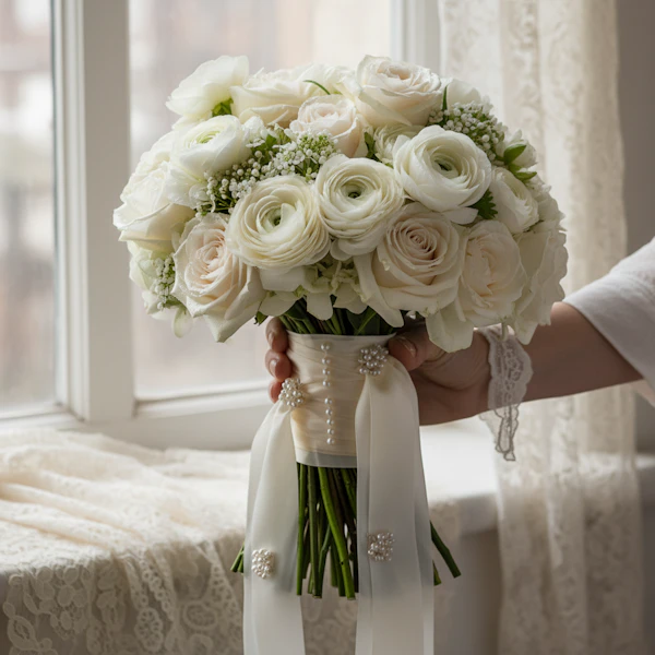 Bridal Bouquet Close-Up