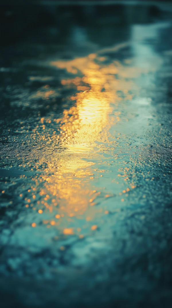 Golden Light Reflection