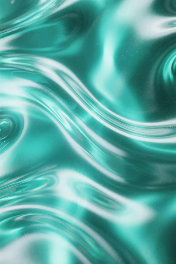 Abstract Teal Waves