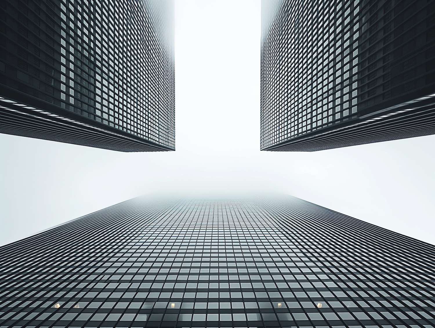 Fog-Enshrouded Towers: A Study in Urban Verticality