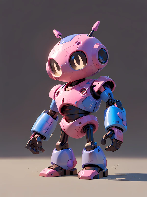 Charming Pink Robot