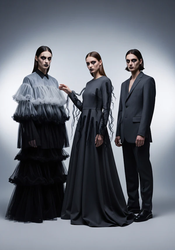 Avant-Garde Fashion Trio