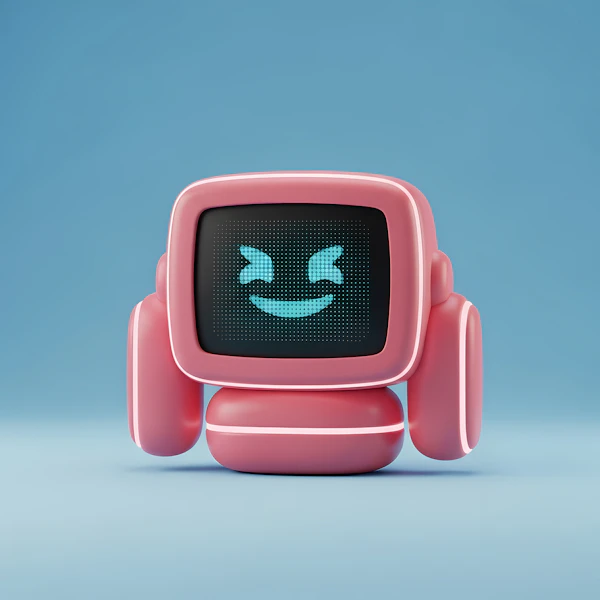 Pink Retro Robot