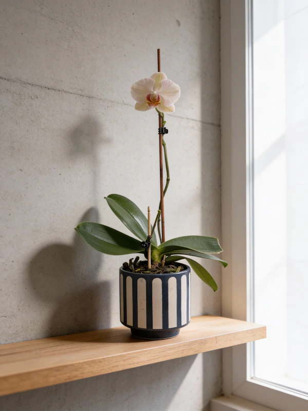Orchid on Shelf