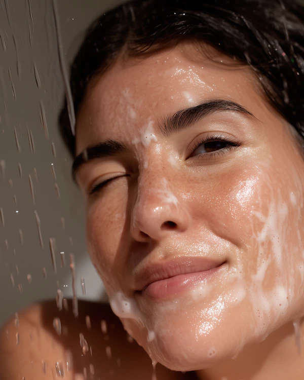 Woman Washing Face