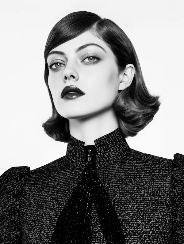 Monochromatic Woman Portrait