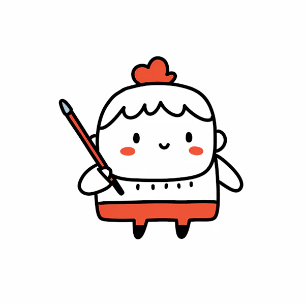 Cheerful Cartoon Character