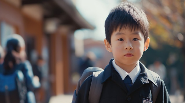 Schoolboy in Uniform