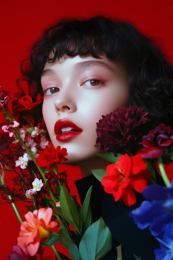 Floral Portrait Art
