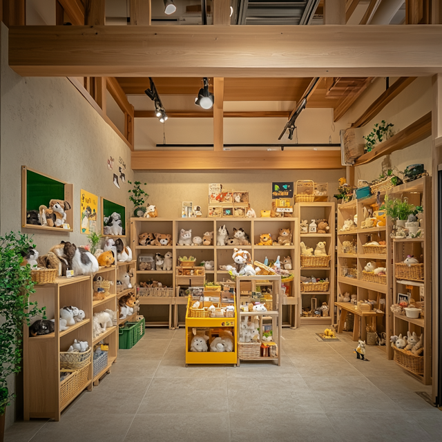 Cozy Plush Toy Shop Interior