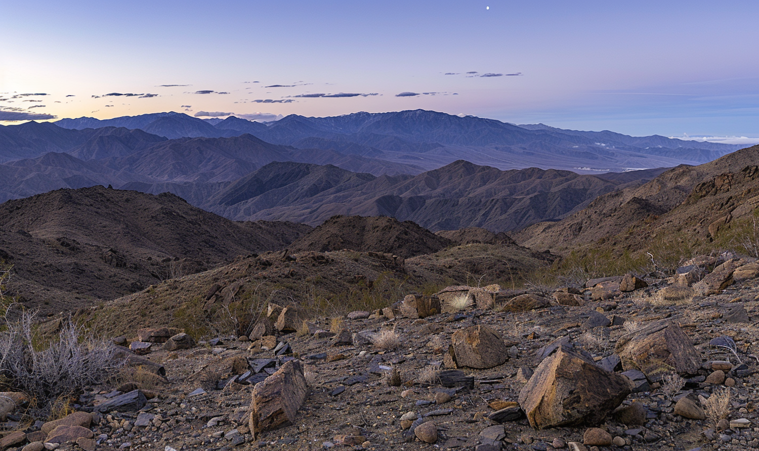 Mountain Landscape at Dusk