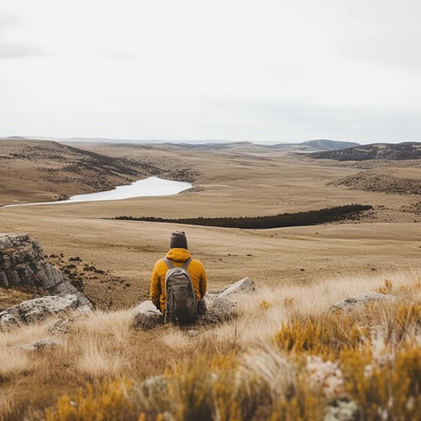 Solitude in the Expansive Steppe