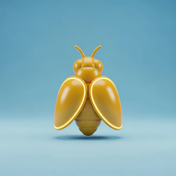 Golden Bee Rendering