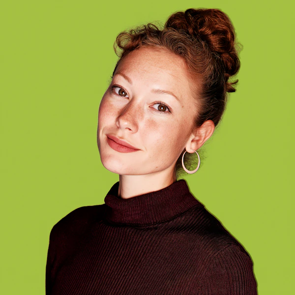 Freckled Woman Portrait