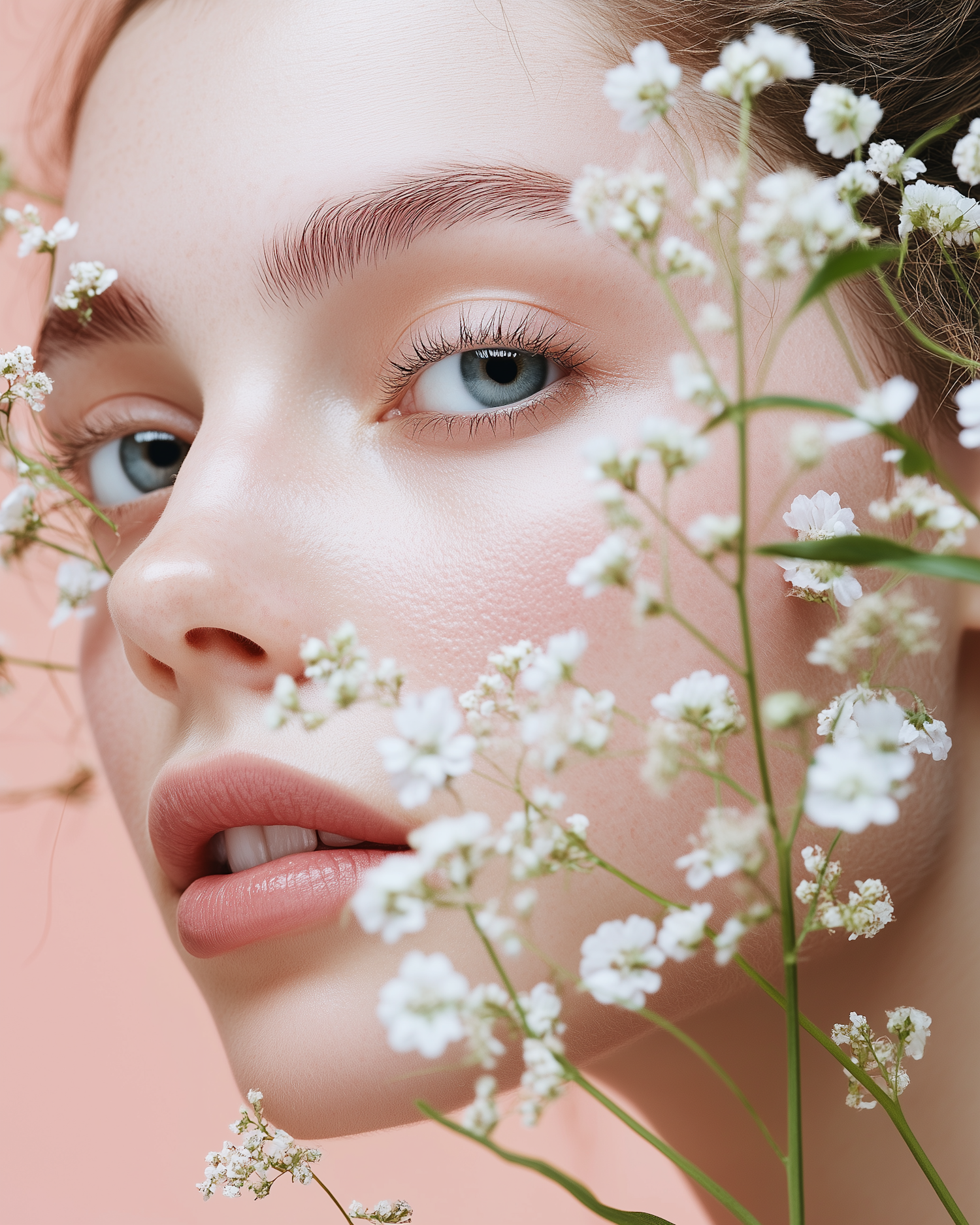 Serene Floral Portrait