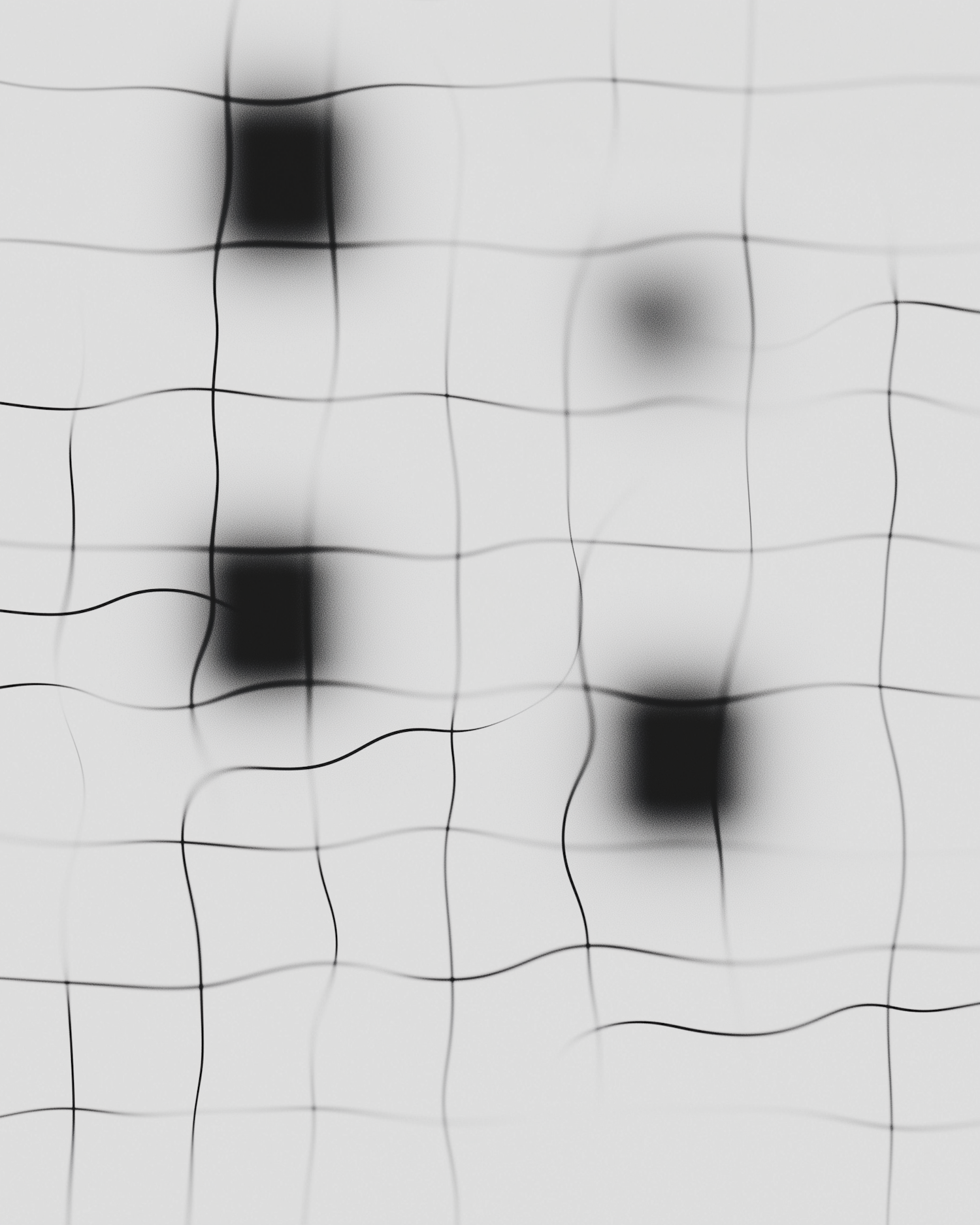 Abstract Grid with Distorted Lines