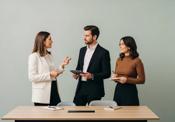 Office Discussion Scene