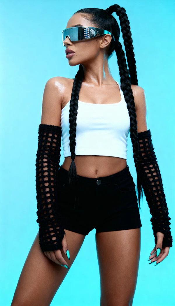Futuristic Fashion Pose