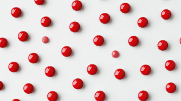 Glossy Red Circles