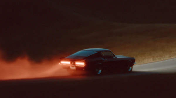 Twilight Muscle Car