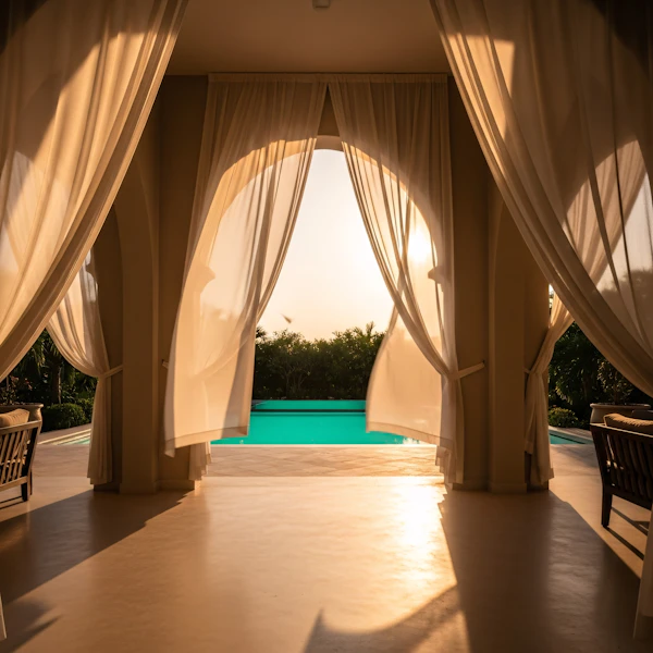 Luxurious Poolside Serenity