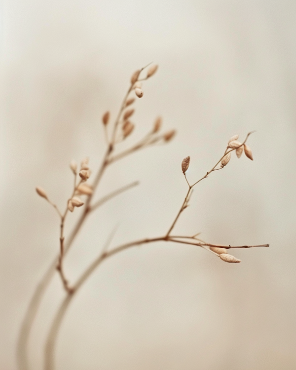 Serene Dried Plant Close-up