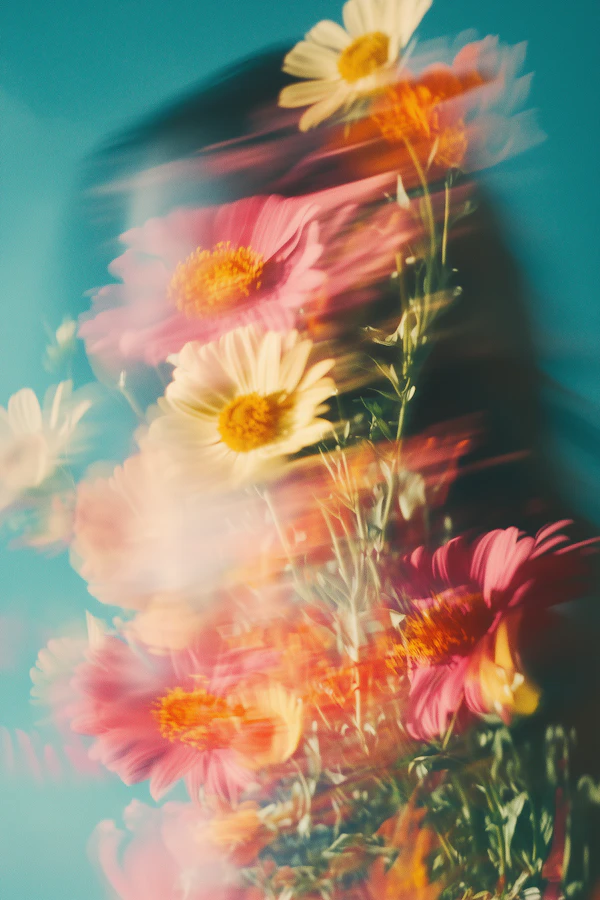 Vibrant Floral Motion