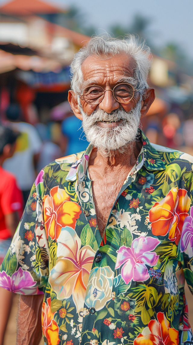 Elderly Man with a Jovial disposition