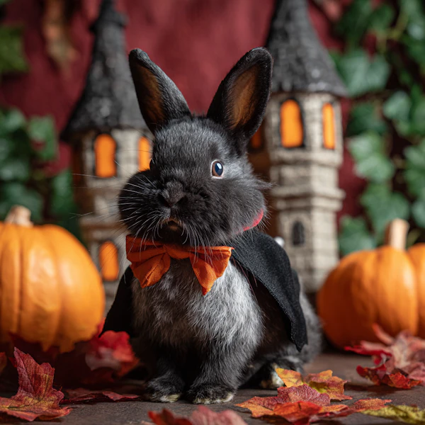 Halloween Rabbit Scene