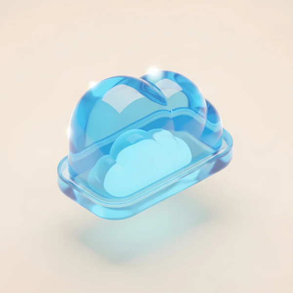 Stylized Blue Cloud