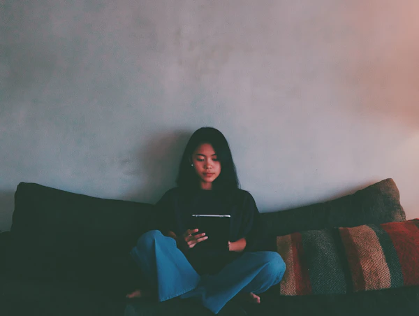 Woman Using Tablet