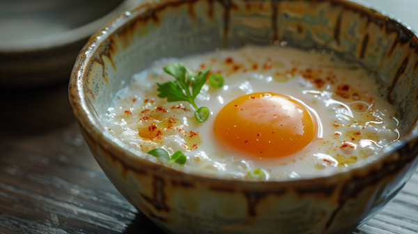 Rustic Bowl with Sunny-Side-Up Egg