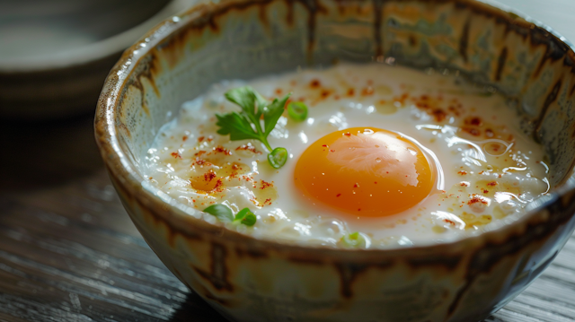 Rustic Bowl with Sunny-Side-Up Egg