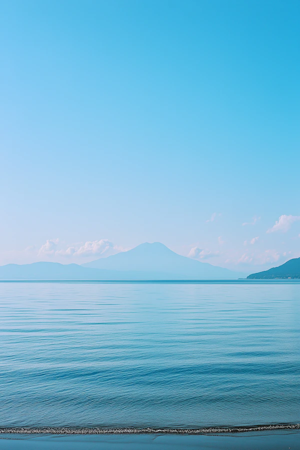 Tranquil Blue Landscape