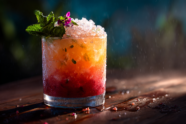 Vibrant Cocktail Display