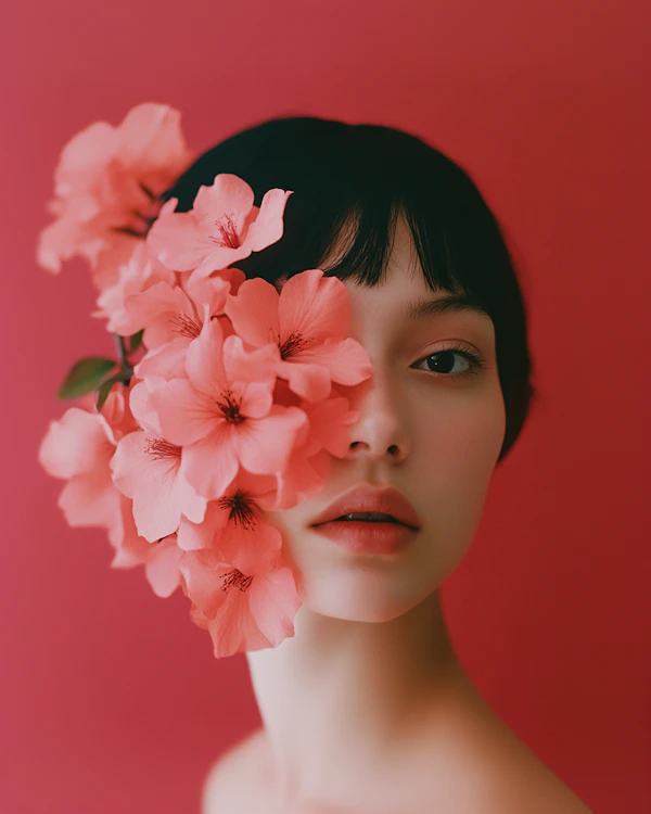 Serene Floral Portrait