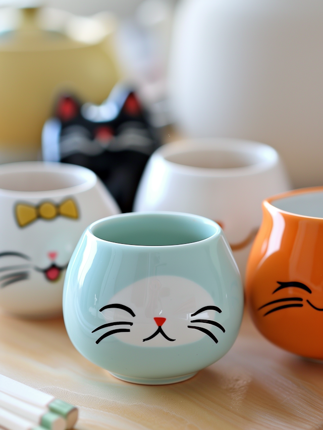 Cat-themed Ceramic Mugs