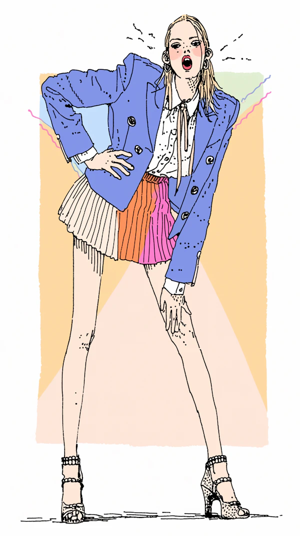 Stylish Pose Illustration
