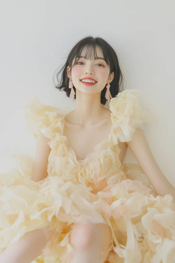 Radiant Woman in Yellow