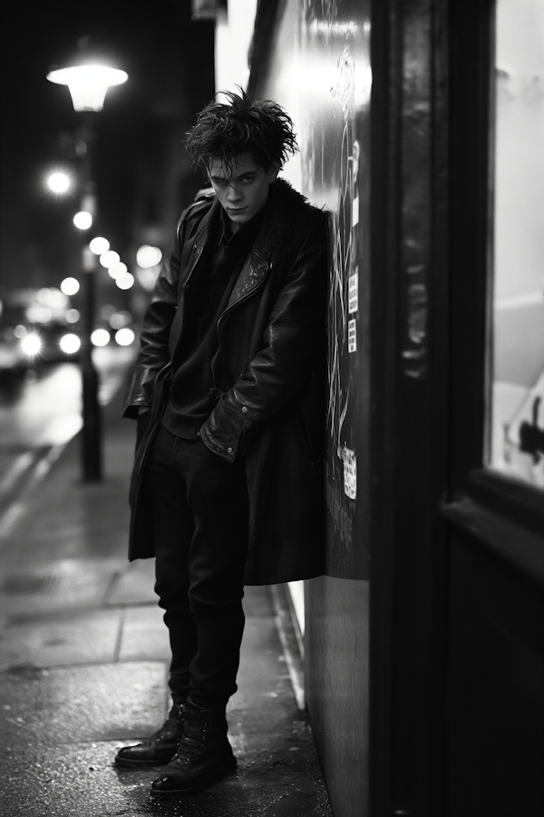 Brooding Rebel in Nocturnal City