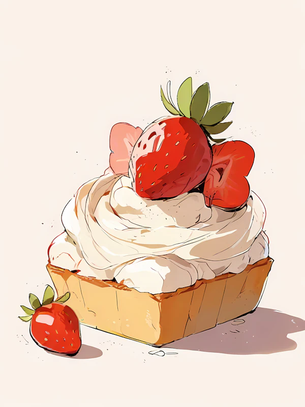 Illustrated Dessert Tart