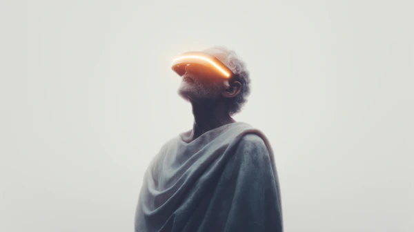 Futuristic Elderly Portrait