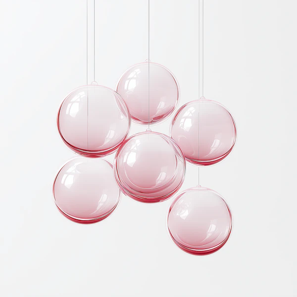 Floating Pink Spheres