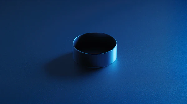 Blue Metallic Object