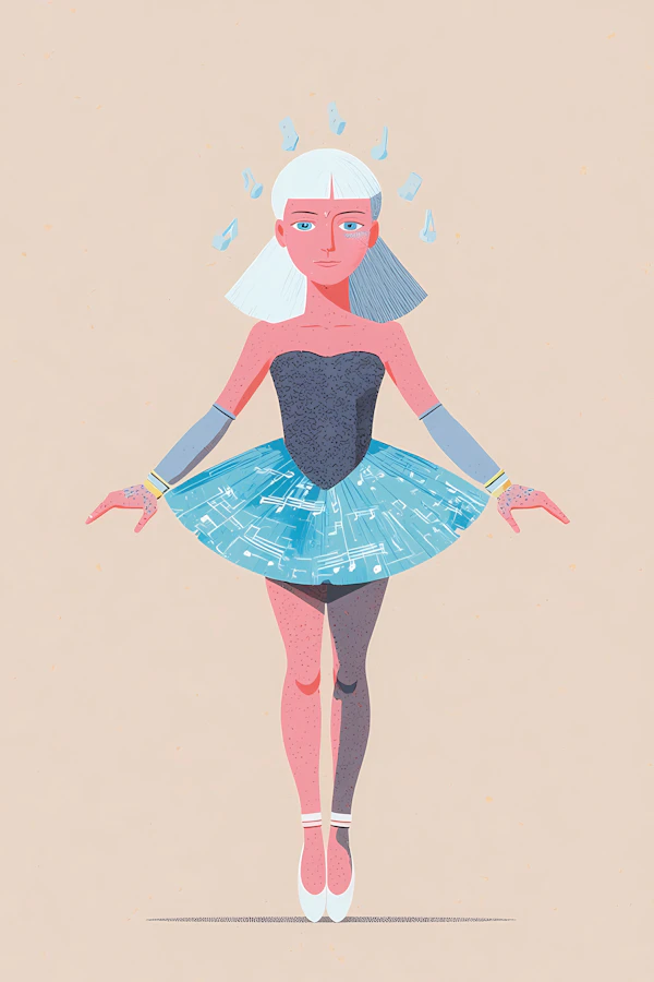 Artistic Ballerina Design