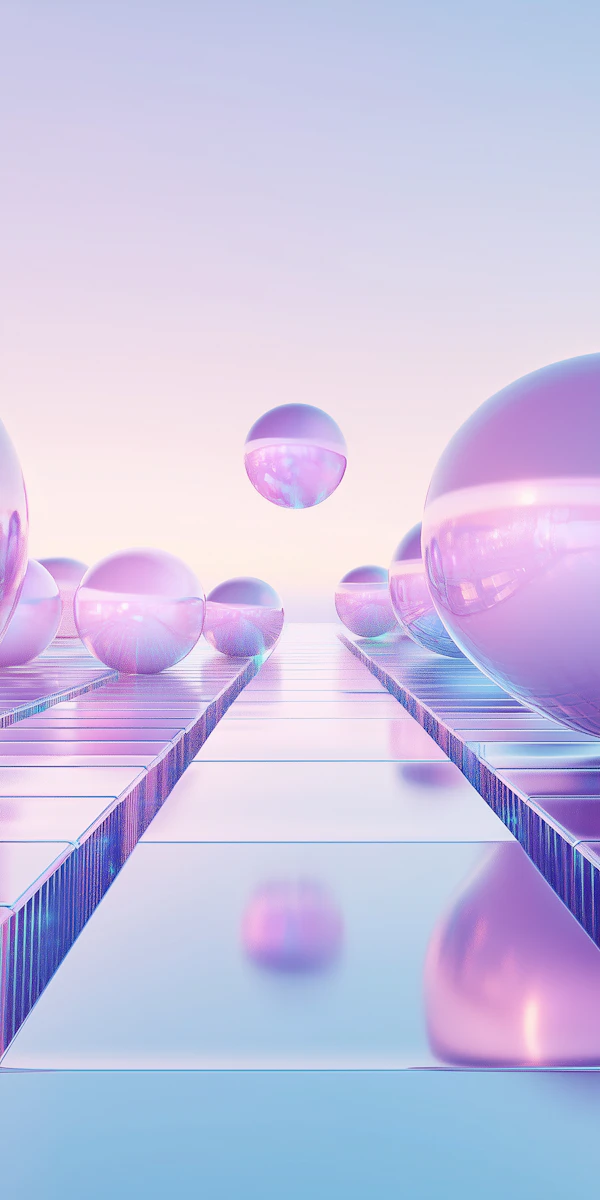 Futuristic Spheres Art