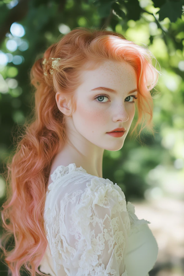 Serene Redhead in Lace