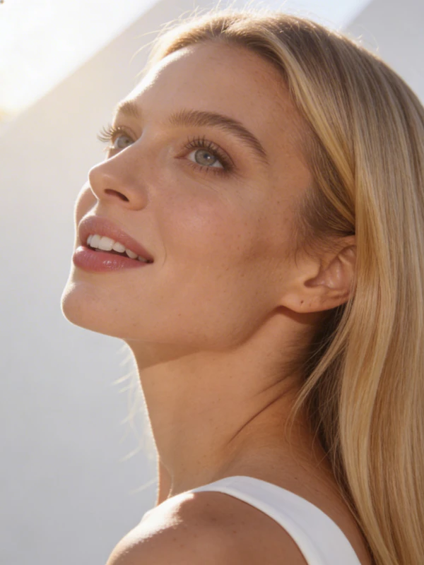 Serene Portrait Close-Up