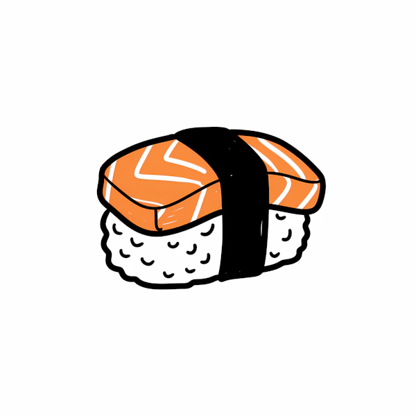 Stylized Sushi Art