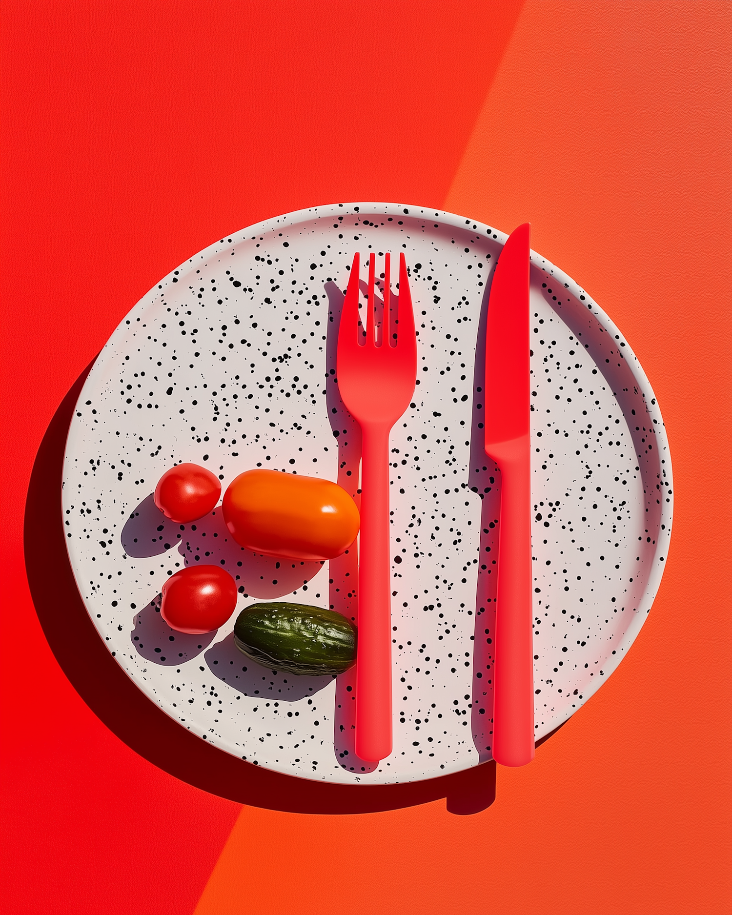 Minimalist Plate with Vegetables